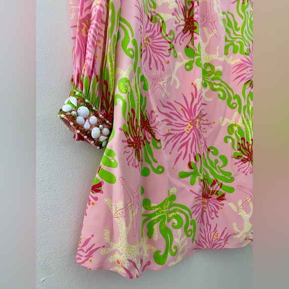 Lilly Pulitzer Dirty Shirley Harper Shift Dress 100% Silk - Picture 4 of 9